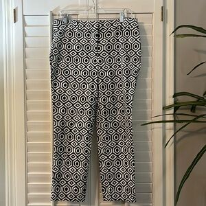Ann Taylor black and white pants 6P